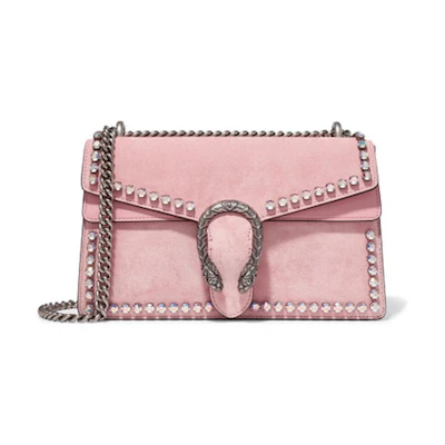 Gucci Dionysus Shoulder Bag Crystals Medium Pink Peony