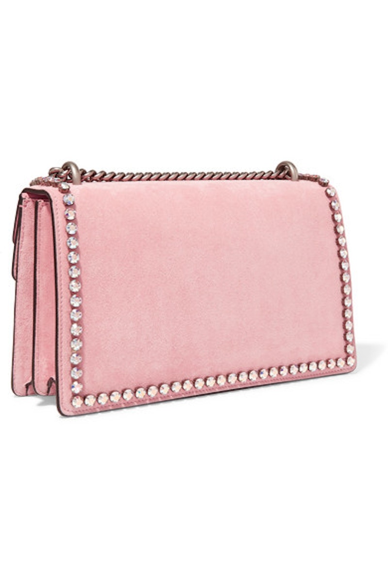 Order Gucci Dionysus Beg Bahu Kristal Sederhana Merah Jambu Peony