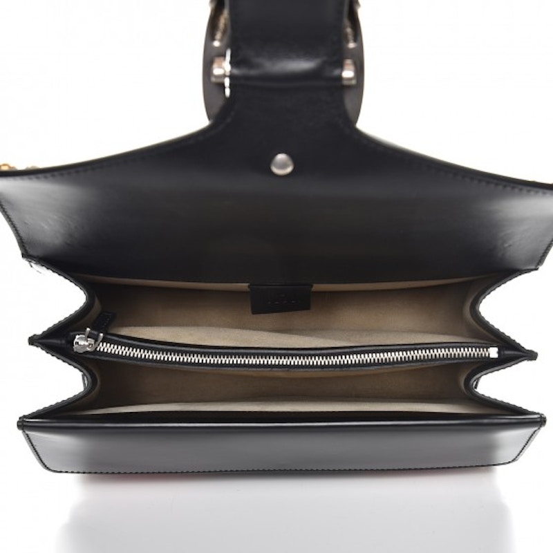 Lookbook グッチ ディオニュソス ショルダーバッグ 花刺繍/スタッズ付き スモール ブラック