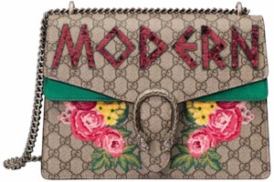 Gucci Dionysus Shoulder Bag GG Supreme Modern Medium Green Gucci Dionysus Shoulder Bag GG Supreme Modern Medium Green