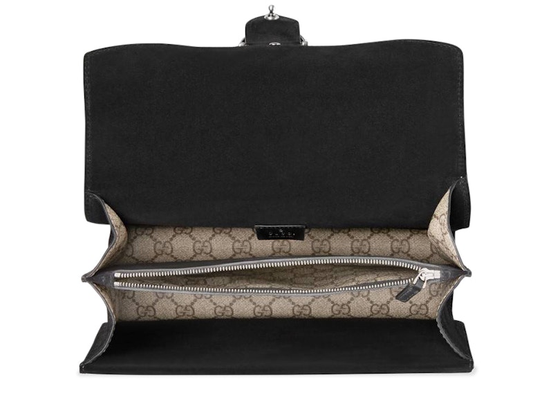 Lookbook Gucci Dionysus Beg Bahu GG Supreme Kecil Coklat/Hitam