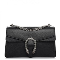 Gucci Dionysus Shoulder Bag Pebbled Calfskin Small Black Gucci Dionysus Shoulder Bag Pebbled Calfskin Small Black