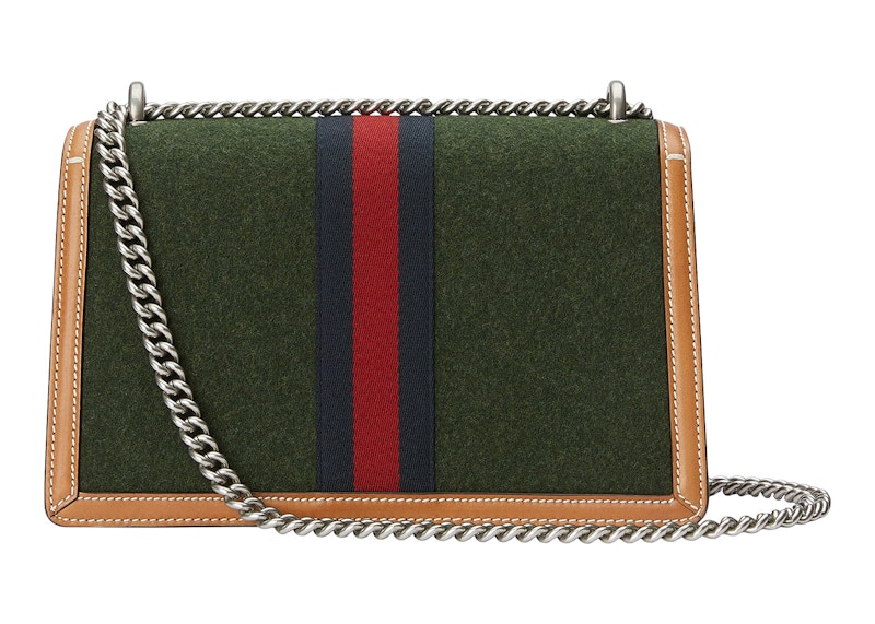 Order Gucci Dionysus Tas Bahu Kecil Biru/Merah Web Hijau Tua/Coklat