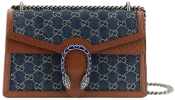 Gucci Dionysus Shoulder Bag Small GG Jacquard Blue/Ivory/Brown Gucci Dionysus Shoulder Bag Small GG Jacquard Blue/Ivory/Brown