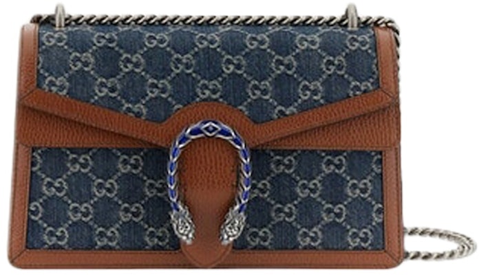 Gucci Dionysus Shoulder Bag Small GG Jacquard Blue/Ivory/Brown Buy Gucci Dionysus Shoulder Bag Small GG Jacquard Blue/Ivory/Brown