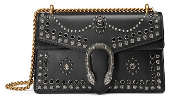 Gucci Dionysus Shoulder Bag Studded Leather Small Black Buy Gucci Dionysus Shoulder Bag Studded Leather Small Black