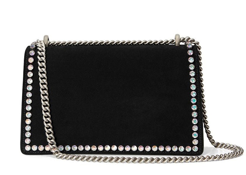 Order 구찌 디오니서스 스몰 블랙 스웨이드 크리스탈 숄더백
