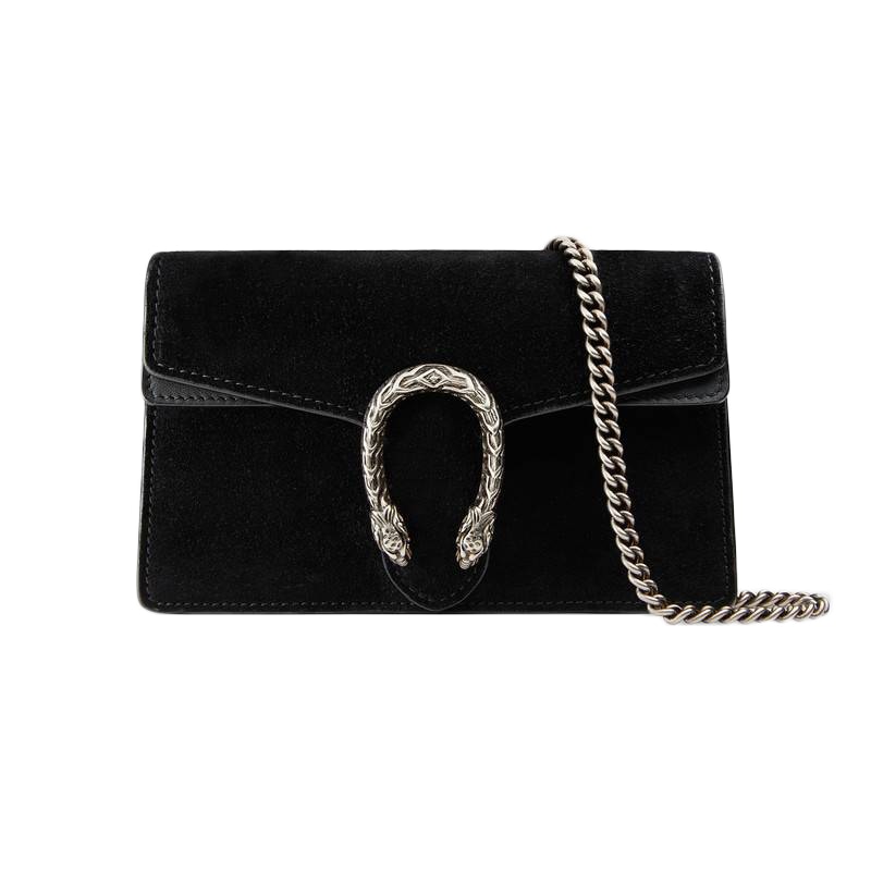 Gucci Dionysus Suede Super Mini Black