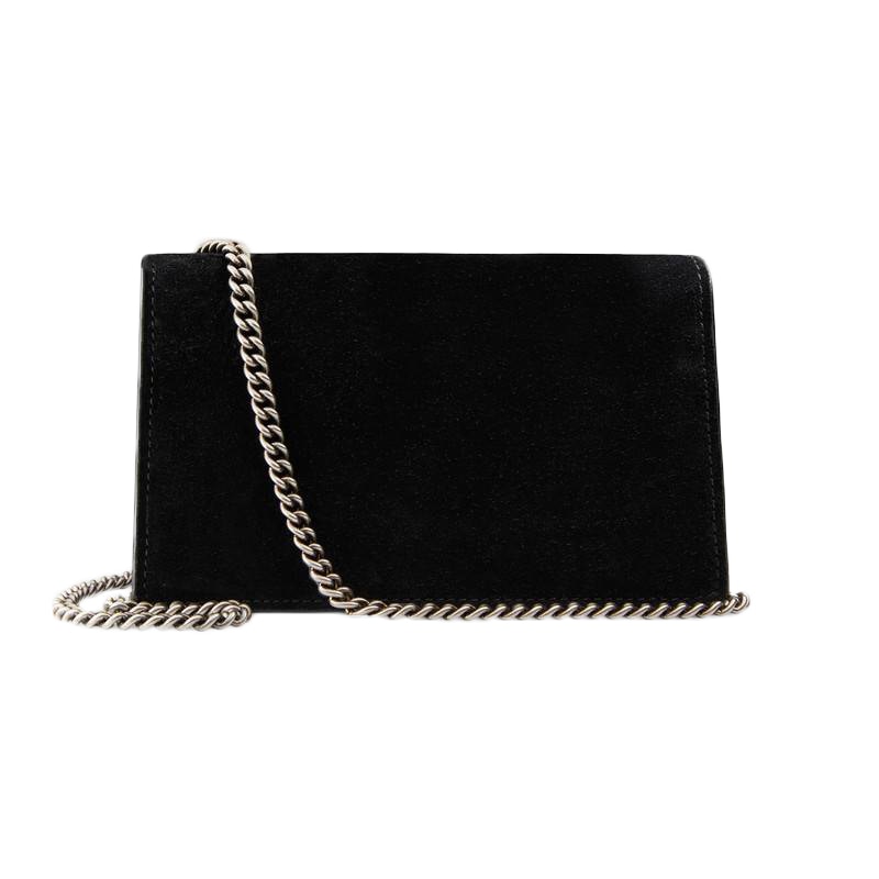 Order 古驰酒神麂皮超迷你包黑色