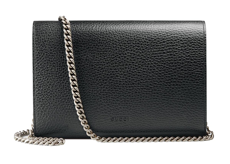 Order Gucci Dionysus Dompet Berantai Kulit Mini Hitam