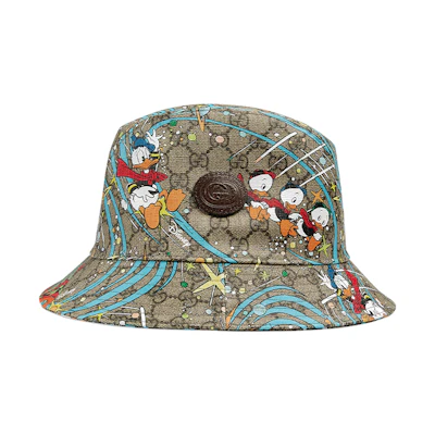 GUCCI Disney Gucci Donald Duck Print Bucket Hat 648844-4HACS-8465