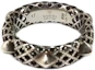 Order GUCCI 復古做舊銀色金屬飾釘Logo戒指 情侶款中性設計。 356961-J8400-0701