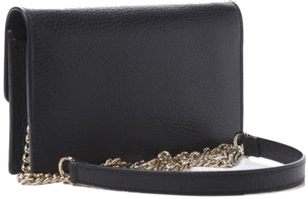 Bolso Negro Gucci Dollar Interlocking GG de Hombro en Cuero Granulado Order Bolso Negro Gucci Dollar Interlocking GG de Hombro en Cuero Granulado