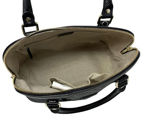 古驰黑色中号Guccissima穹顶肩包 Lookbook 古驰黑色中号Guccissima穹顶肩包