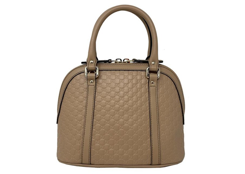 Order Gucci Microguccissima 米色迷你圓頂手提包