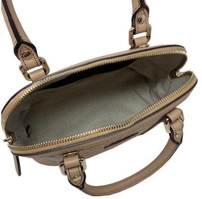 Gucci Microguccissima 米色迷你圓頂手提包 Lookbook Gucci Microguccissima 米色迷你圓頂手提包