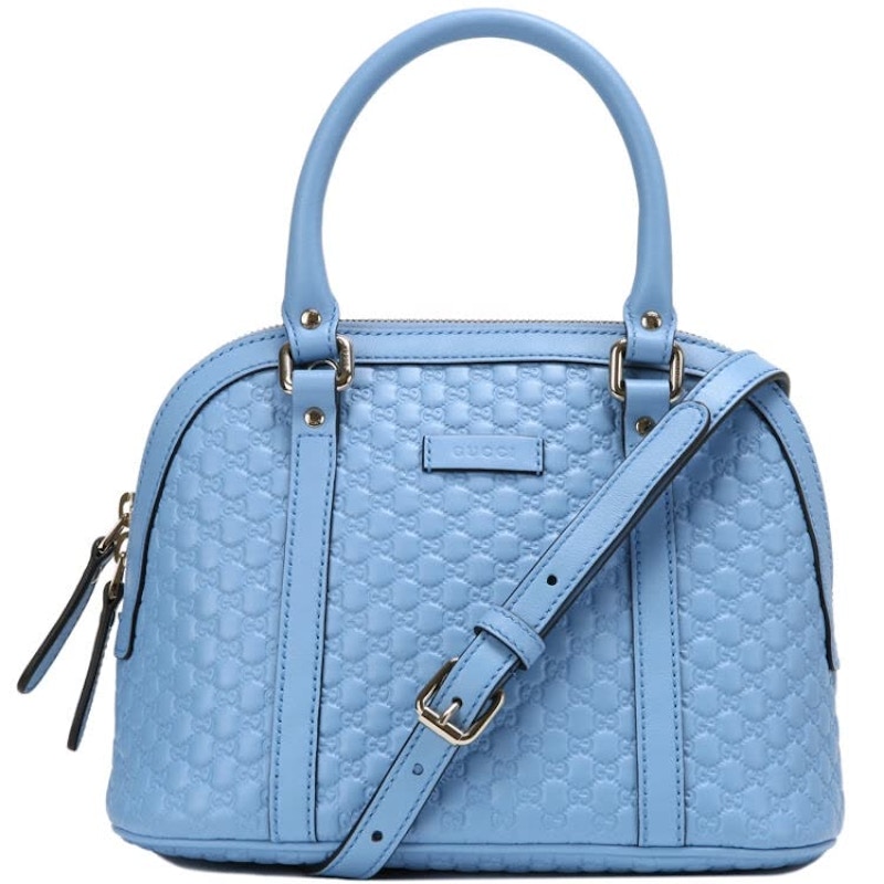Gucci Dome Top Handle Microguccissima Small Mineral Blue