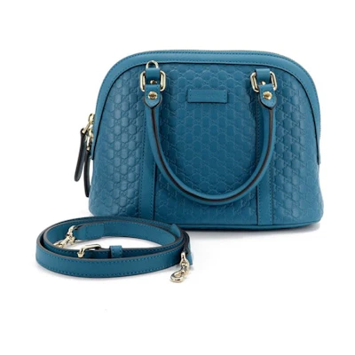 Gucci Dome Top Handle Microguccissima Small Teal