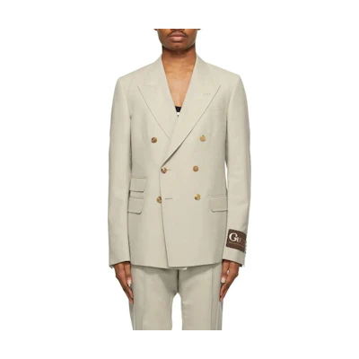 Gucci Double-Breasted Beige Jacket 650883-ZAC3K-1009
