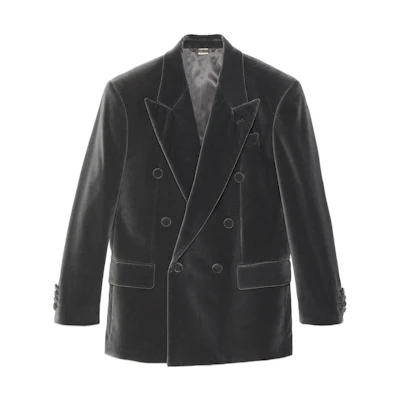 Gucci Double-Breasted Long Sleeve Jacket Men’s Black 761580-ZJV75-1149