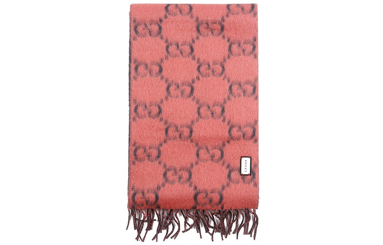 GUCCI Double-Sided Wool GG Jacquard Scarf Unisex 5435733GB181272