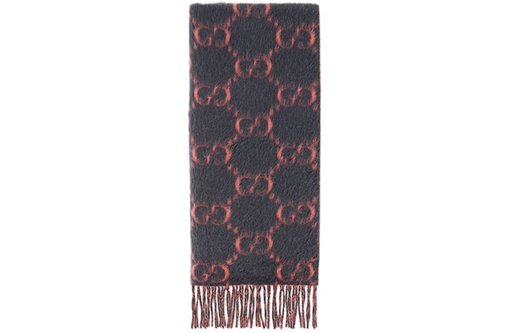 GUCCI Double-Sided Wool GG Jacquard Scarf Unisex 5435733GB181272 圖 4