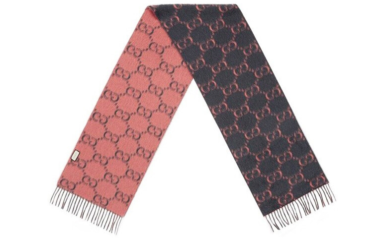 GUCCI Double-Sided Wool GG Jacquard Scarf Unisex 5435733GB181272 圖 6