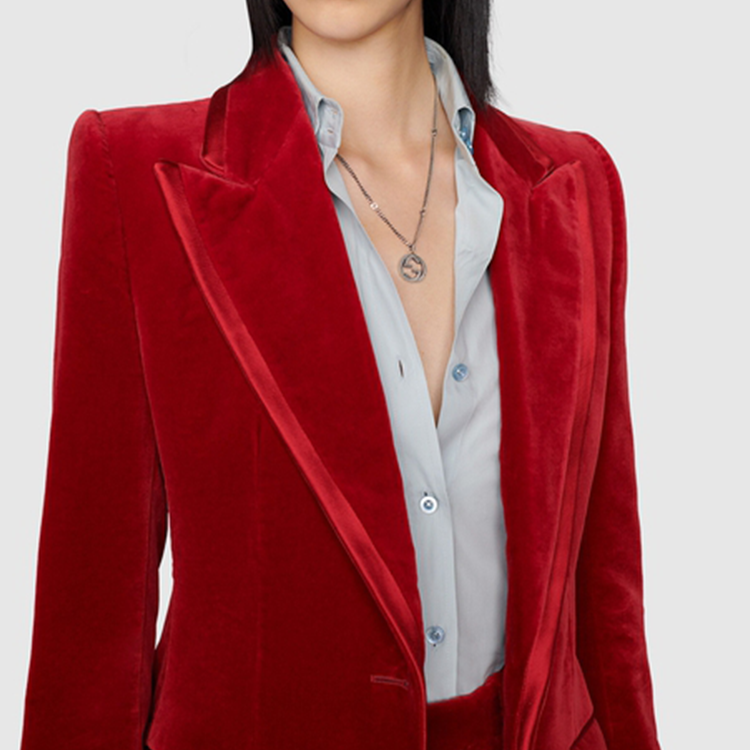 GUCCI Double G 925 Silver Necklace Unisex Couple Design - Silver. 678651-J8400-0728 圖 5