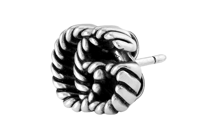 GUCCI Double G 925 Silver Unisex Earrings Couple Design - Silver. YBD627755001 圖 3