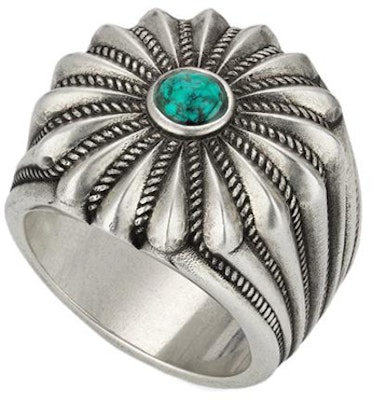 GUCCI 双G水晶花纹925银戒指 情侣款男女通用款 728428-J8749-8183 Shop GUCCI 双G水晶花纹925银戒指 情侣款男女通用款 728428-J8749-8183