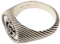 Buy Cincin Perak GUCCI Double G Distressed Effect 925 Unisex. 631746-J8400-0701