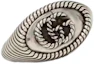 Shop Cincin Perak GUCCI Double G Distressed Effect 925 Unisex. 631746-J8400-0701