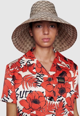 GUCCI Double G Extended Brim Canvas Bucket Hat Unisex 631958-KQW00-9700 Purchase GUCCI Double G Extended Brim Canvas Bucket Hat Unisex 631958-KQW00-9700