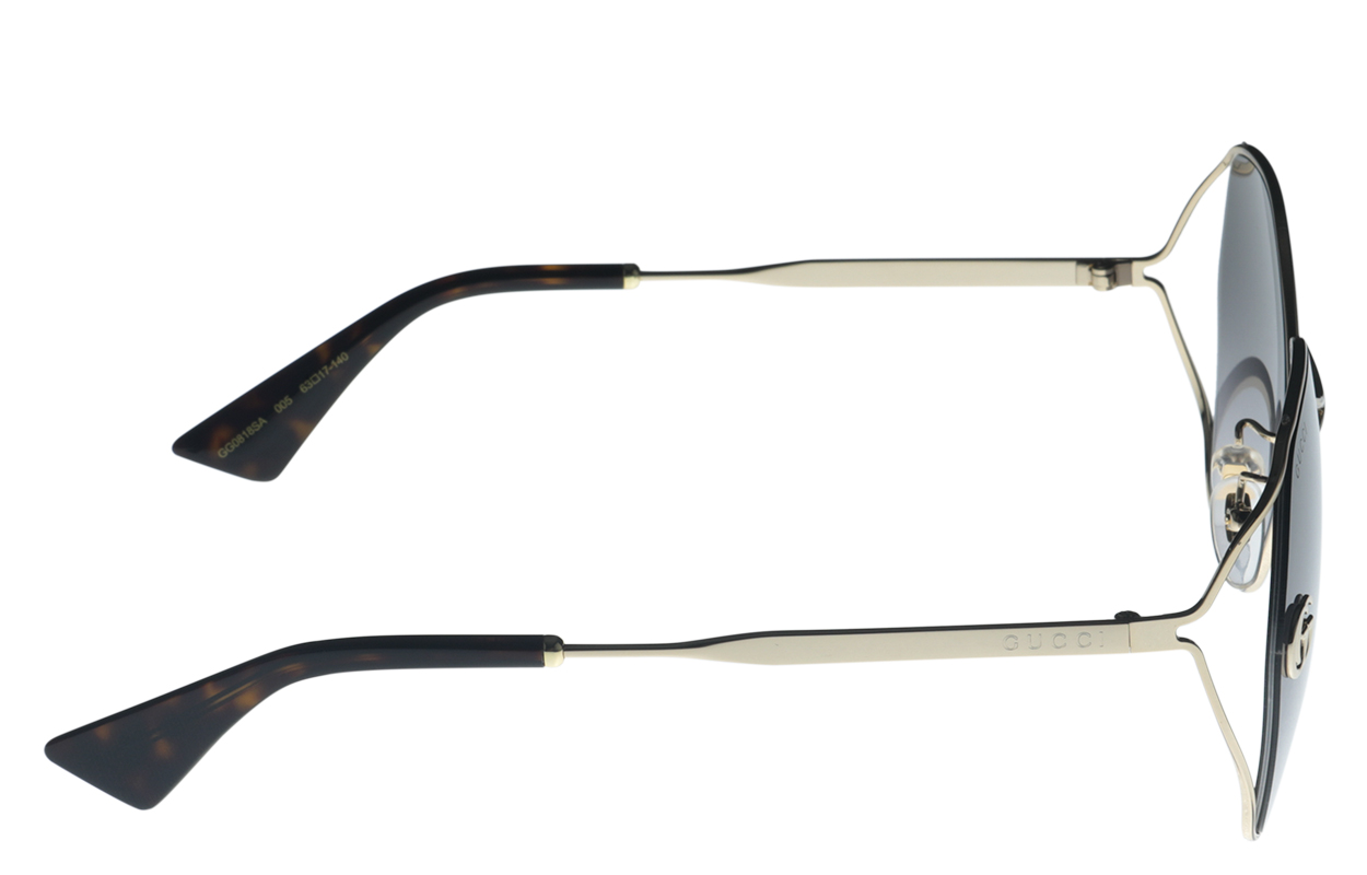 GUCCI Double G Geometric Round Sunglasses Retro Fashion Shades GG0818SA-005 63 圖 4