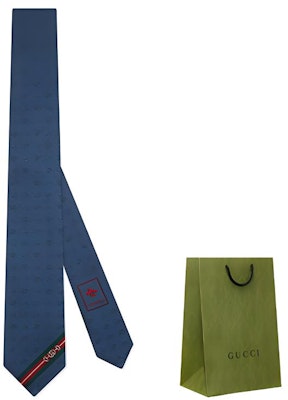 GUCCI Double G Horsebit Jacquard Silk Tie Light Blue Gift Edition 624057-4E002-4969 Buy GUCCI Double G Horsebit Jacquard Silk Tie Light Blue Gift Edition 624057-4E002-4969