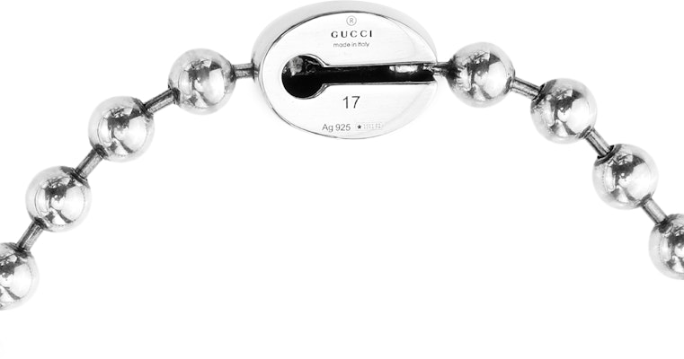 GUCCI 双G标志925银复古链条手链 情侣款男女通用款式 701609-J8410-8414 Shop GUCCI 双G标志925银复古链条手链 情侣款男女通用款式 701609-J8410-8414