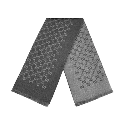 Gucci Double G Jacquard Wool Scarf Unisex Couple's Style 391246-4G200-1462