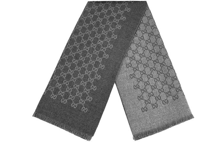 Gucci Double G Jacquard Wool Scarf Unisex Couple's Style 391246-4G200-1462 圖 2