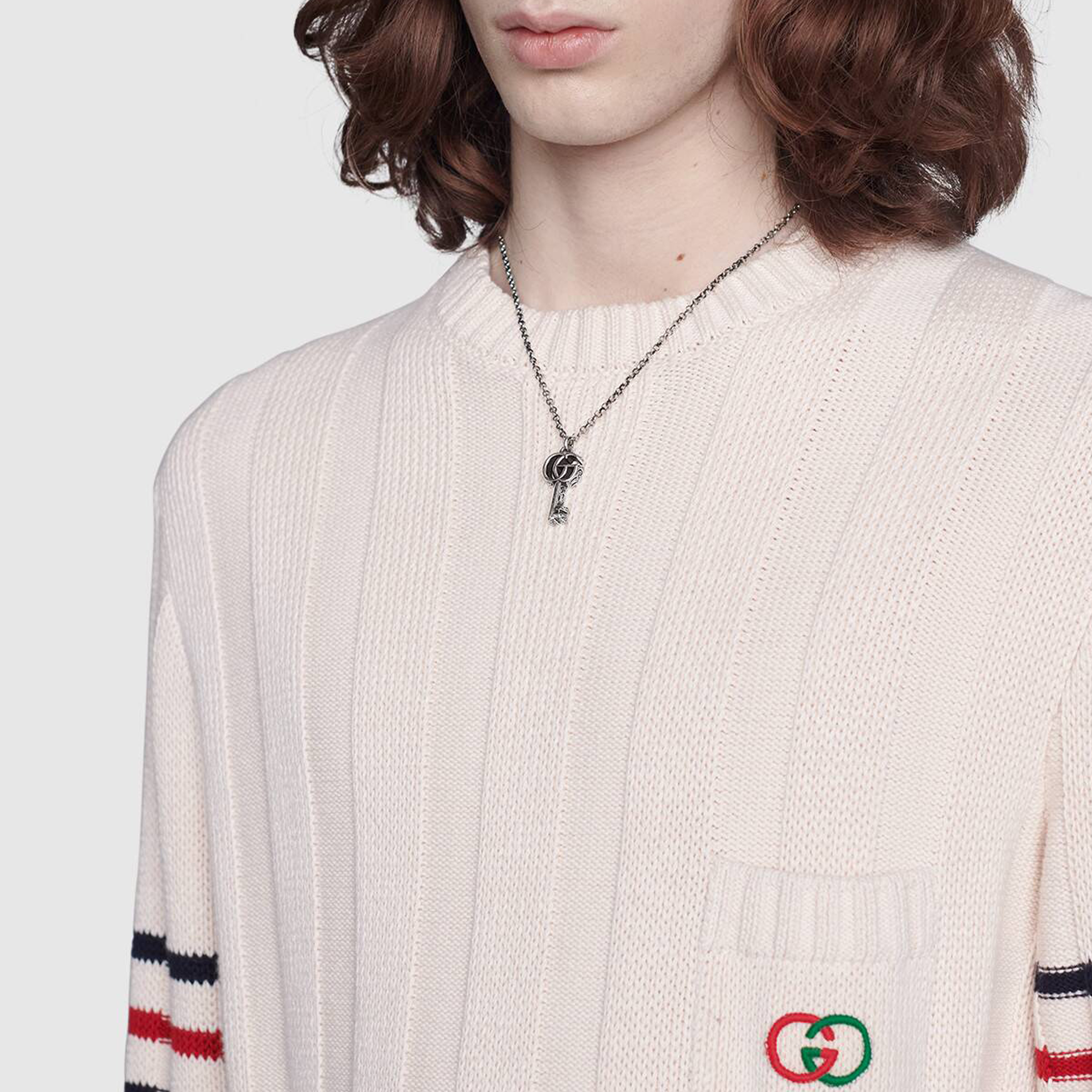 GUCCI Double G Key Necklace 925 Silver for Unisex 627757-J8400-0701 圖 12