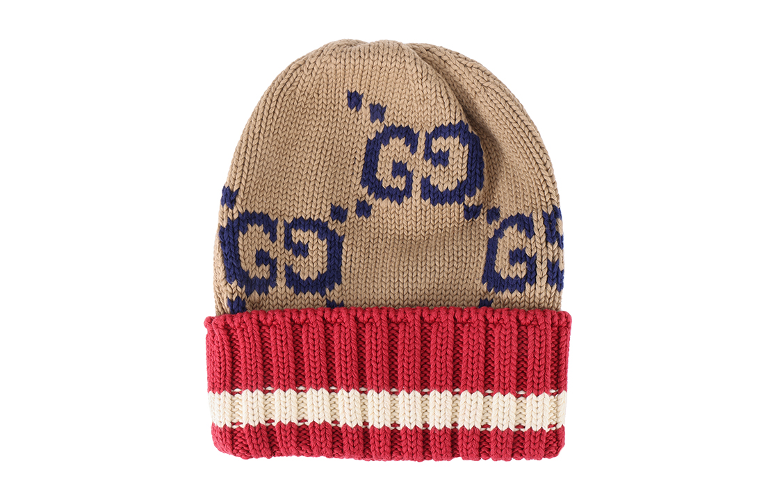 Lookbook GUCCI Double G Knit Cotton Beanie 597636-4G111-9764