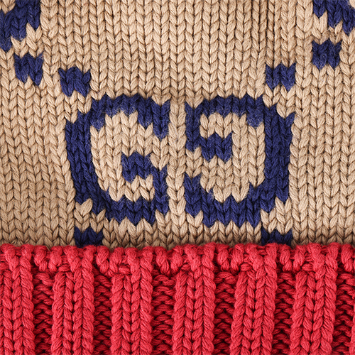 Purchase GUCCI Double G Knit Cotton Beanie 597636-4G111-9764