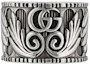 Order GUCCI 雙G銀飾戒指葉子圖案首飾 551895-J8400-0811