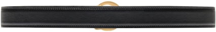 Lookbook GUCCI Double G Leather Belt Unisex Black 3cm Width 690557US10G1000