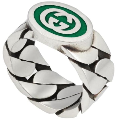 GUCCI Double G Logo 925 Silver Unisex Couple Ring - Silver. 753490 J8410 8414 Buy GUCCI Double G Logo 925 Silver Unisex Couple Ring - Silver. 753490 J8410 8414