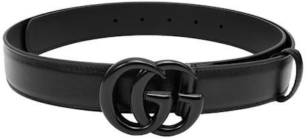 Details for GUCCI 雙G皮帶 情侶款 窄版 3cm 寬度 皮革腰帶 男女皆適用 414516-18YXV-1000