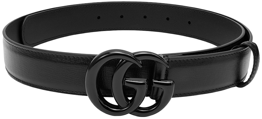GUCCI Double G Logo Leather Belt Unisex Couple Style, Narrow 3cm Width. 414516-18YXV-1000 Details for GUCCI Double G Logo Leather Belt Unisex Couple Style, Narrow 3cm Width. 414516-18YXV-1000