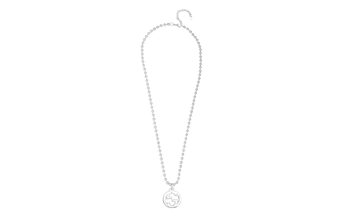 GUCCI Double G Necklace Series 925 Silver Unisex Couple Necklace Silver 479217-J8400-8106 圖 3