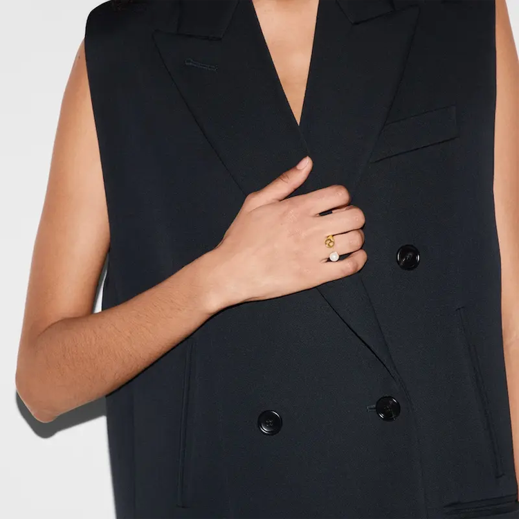 GUCCI Double G Pattern Gold Ring Unisex Couple Design Gold. 797423JCF27 圖 6