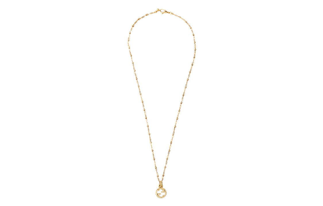 GUCCI Double G Pendant 18k Gold Necklace Unisex YBB603619001 圖 3