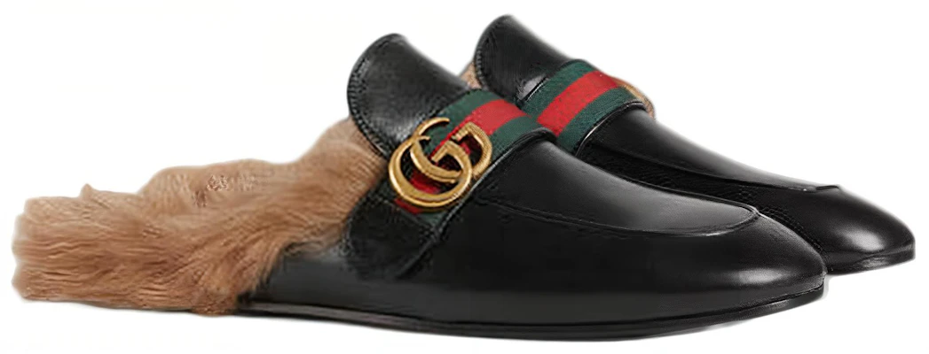 Gucci Double G Pluche Pantoffel Zwart 469950-D3VU0-1065 Lookbook Gucci Double G Pluche Pantoffel Zwart 469950-D3VU0-1065